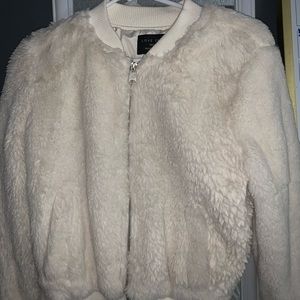 Sherpa bomber jacket